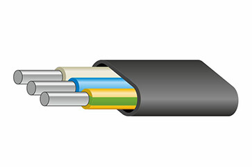 Кабель алюминиевый силовой АВВГ-П      3х2,5 ок(N,PE)-0,66