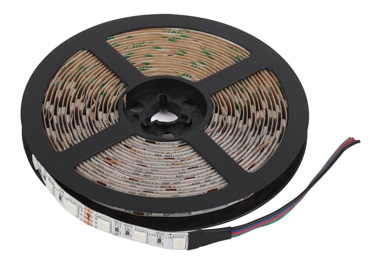 Лента LED (RGB) 5050 DC 12В 14,4Вт 60led/м IP20 10 мм (бухта 5м) ЭРА