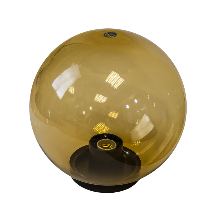 Садово-парковый светильник ЭРА НТУ 01-150-403 шар золотистый на опору/кронштейн IP44 Е27 max150Вт d4