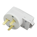 Вилка 2Р+Е для электроплиты 250В/32А цвет белый-Вилки на кабель - купить по низкой цене в интернет-магазине, характеристики, отзывы | АВС-электро
