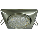 Светильник (ЭСЛ/LED) GX53 встр сатин/хром квадрат ECOLA-Светильники даунлайт, точечные - купить по низкой цене в интернет-магазине, характеристики, отзывы | АВС-электро